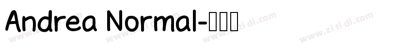 Andrea Normal字体转换